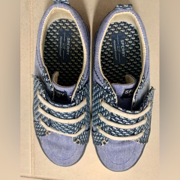 Sperry x Vineyard Vines Seaside Chambray Slip Ons - Picture 2 of 6